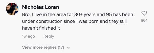 TikTok Comment Nicholas Loran