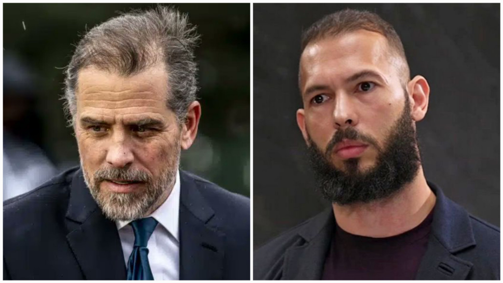 Andrew Tate and Hunter Biden's cases