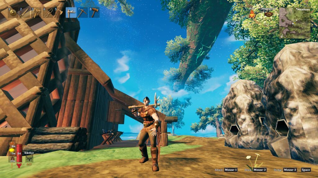 Valheim pickaxe how to craft and use