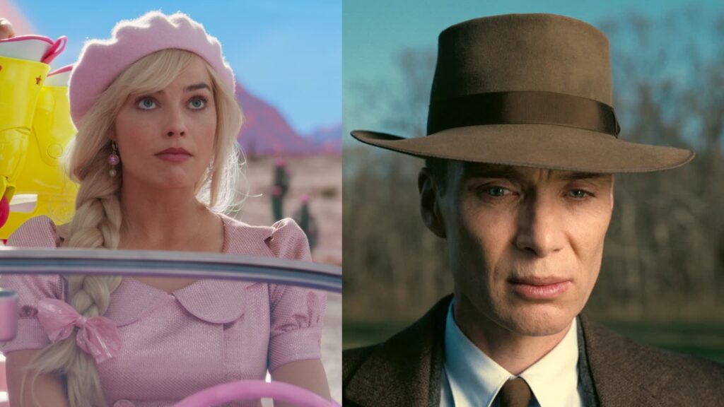 Barbie vs Oppenheimer worldwide box office sales