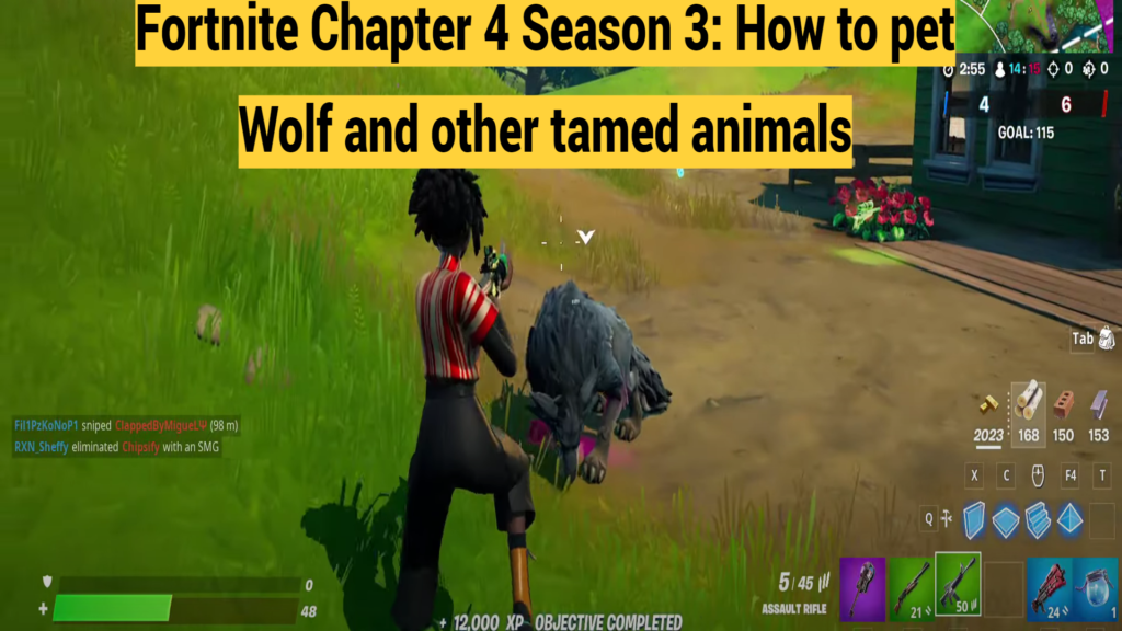 Fortnite Chapter 4 Season 3: How to pet Wolf and other tamed animals