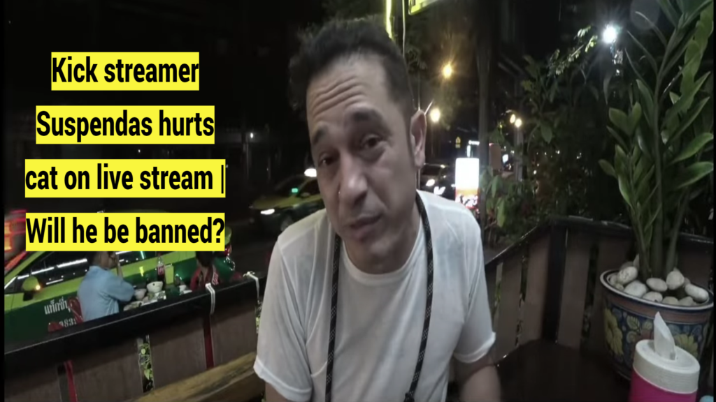 Kick streamer Suspendas hurts cat on live stream | Will he be banned?