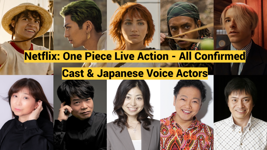 Netflix One Piece Live action all confirmed cast and Japanese voice actors