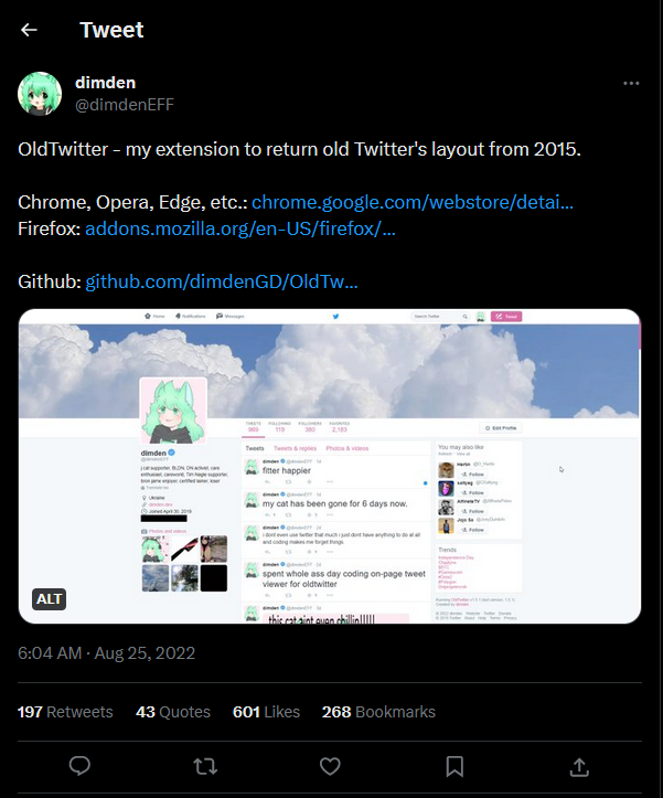Old Twitter Layout How To Get