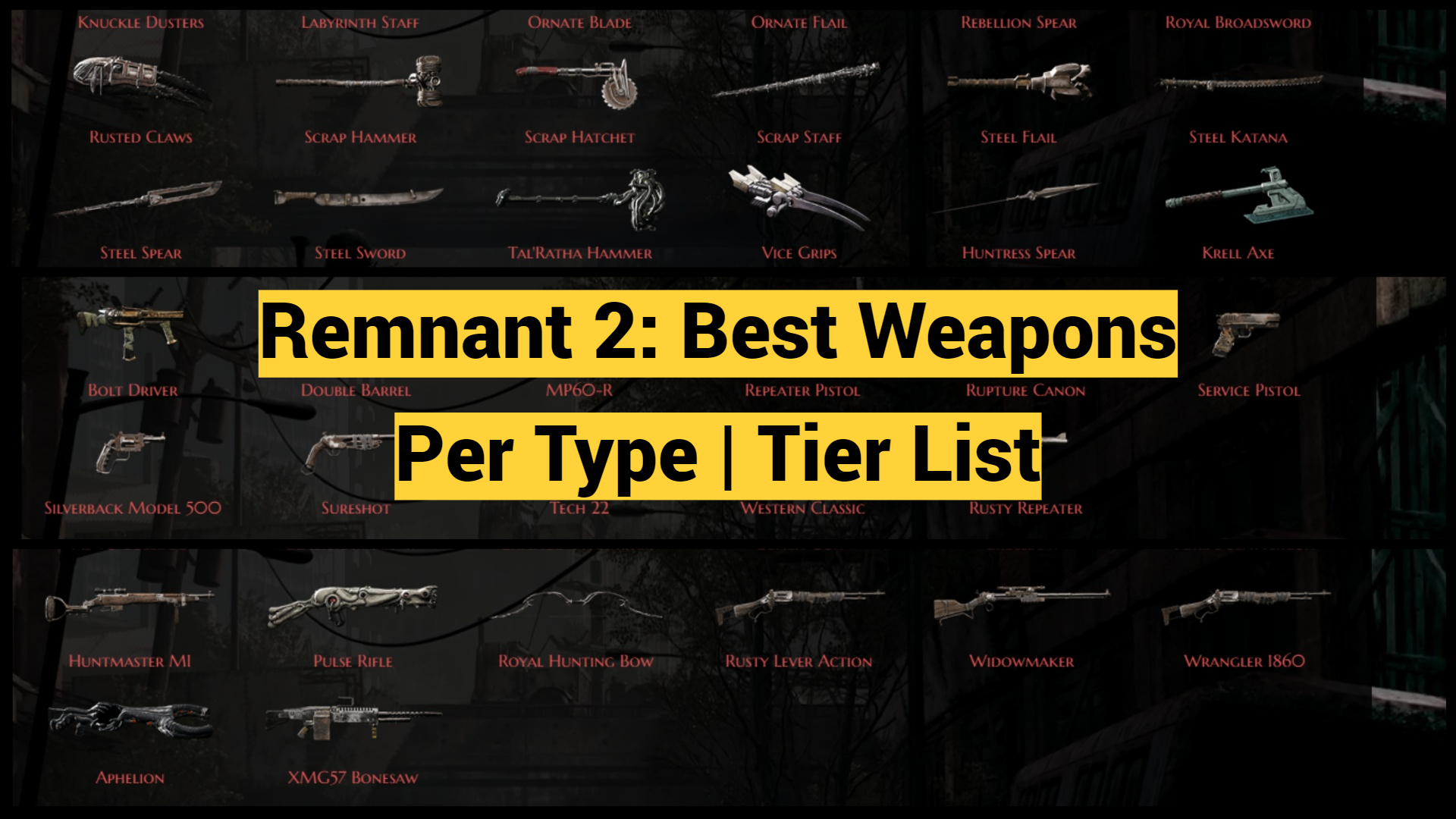 Remnant 2: Best Weapons Per Type | Tier List