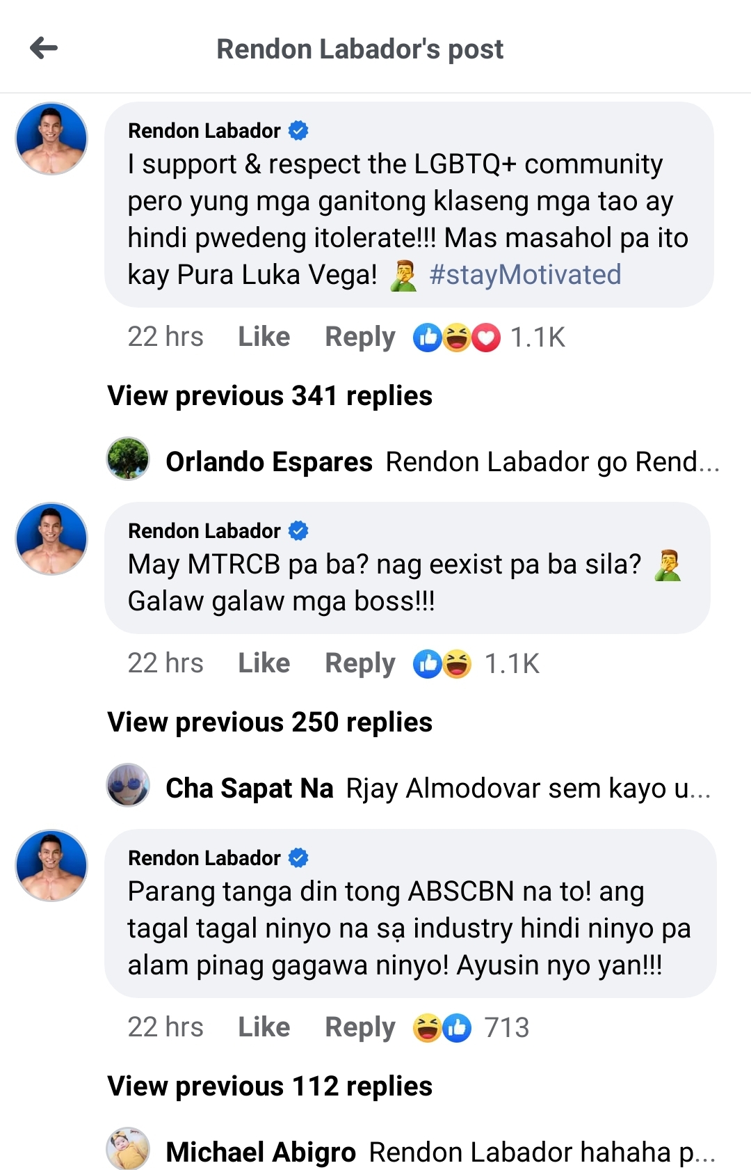 Rendon Labador slams Vice Ganda 3