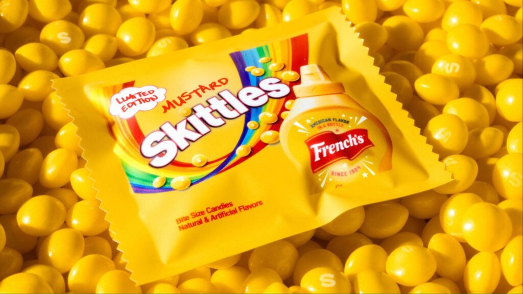 Skittles French's Mustard flavor