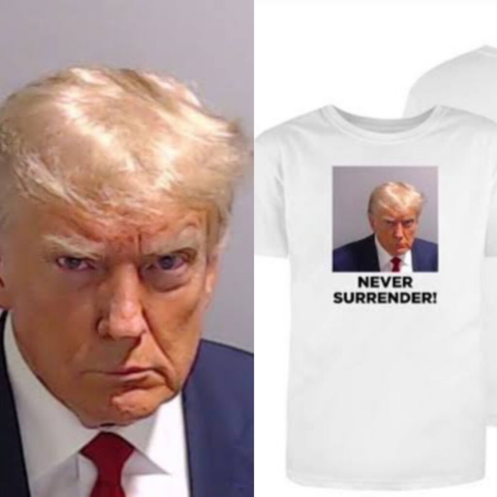 Donald trump mugshot tshirt