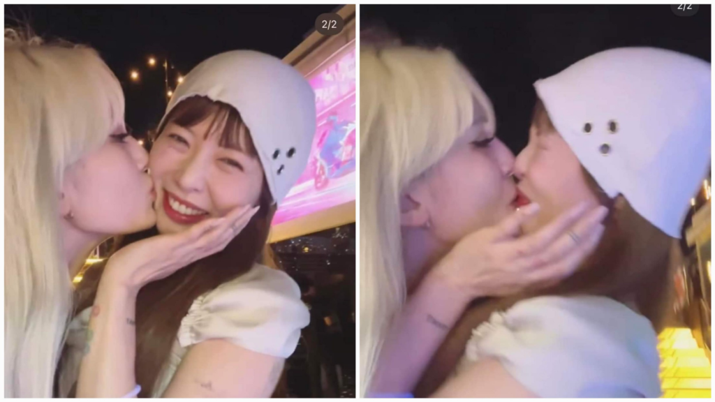HyunA and Somi's kiss goes viral