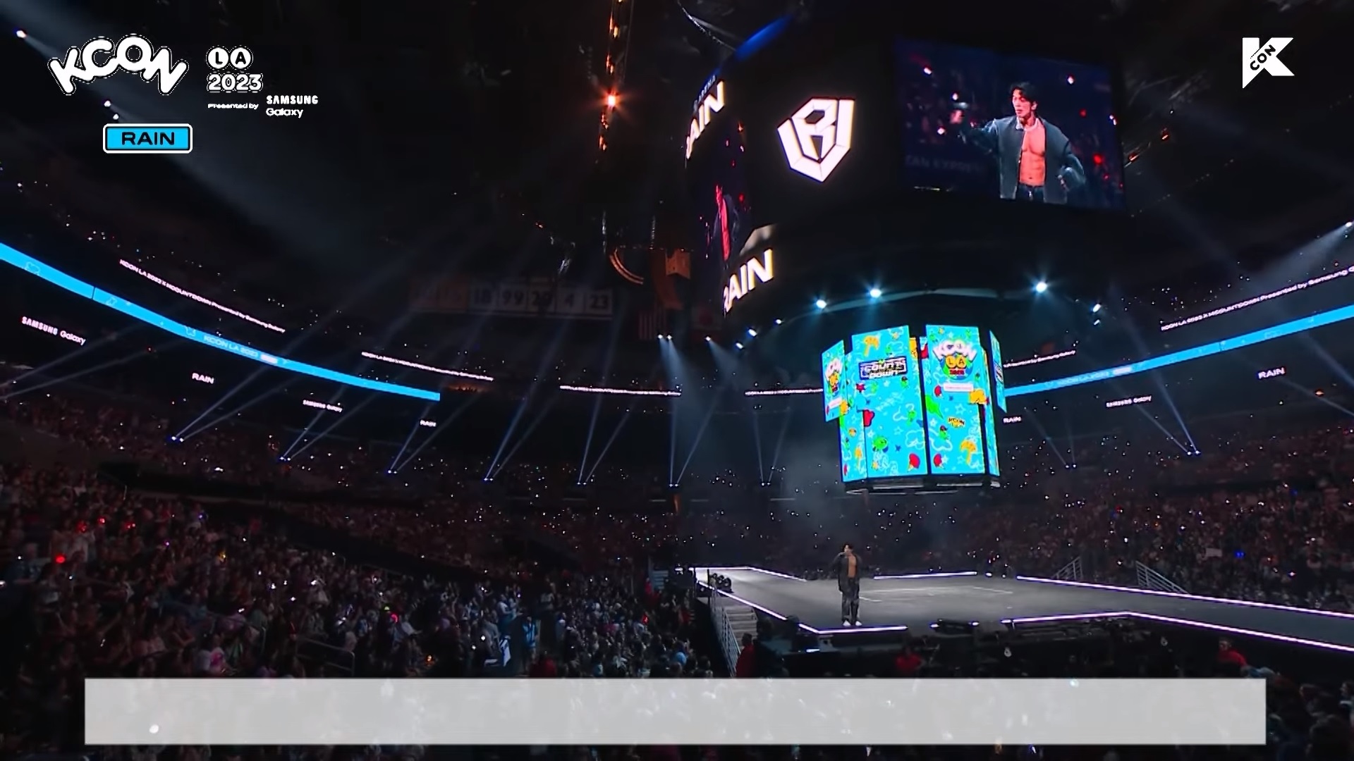 Rain KCON LA 2023 'black ocean' crowd