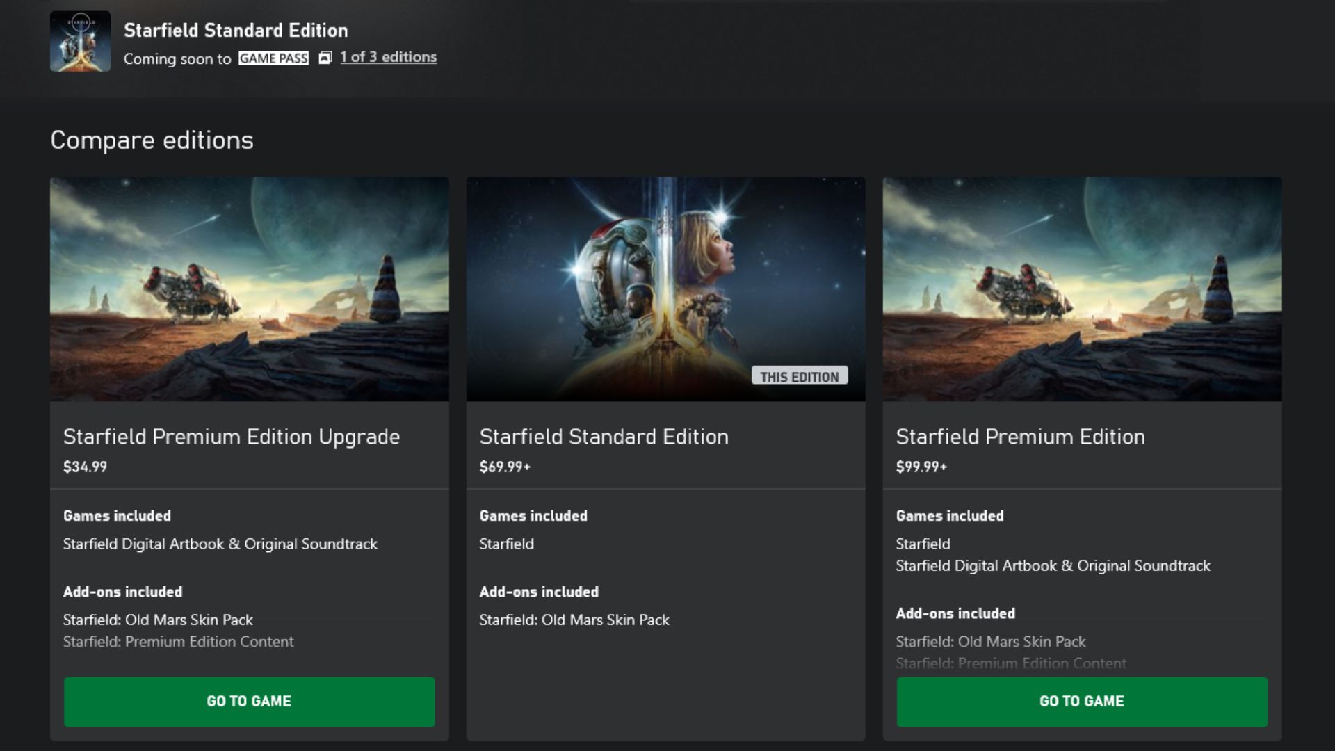Can you play Starfield on Xbox One?