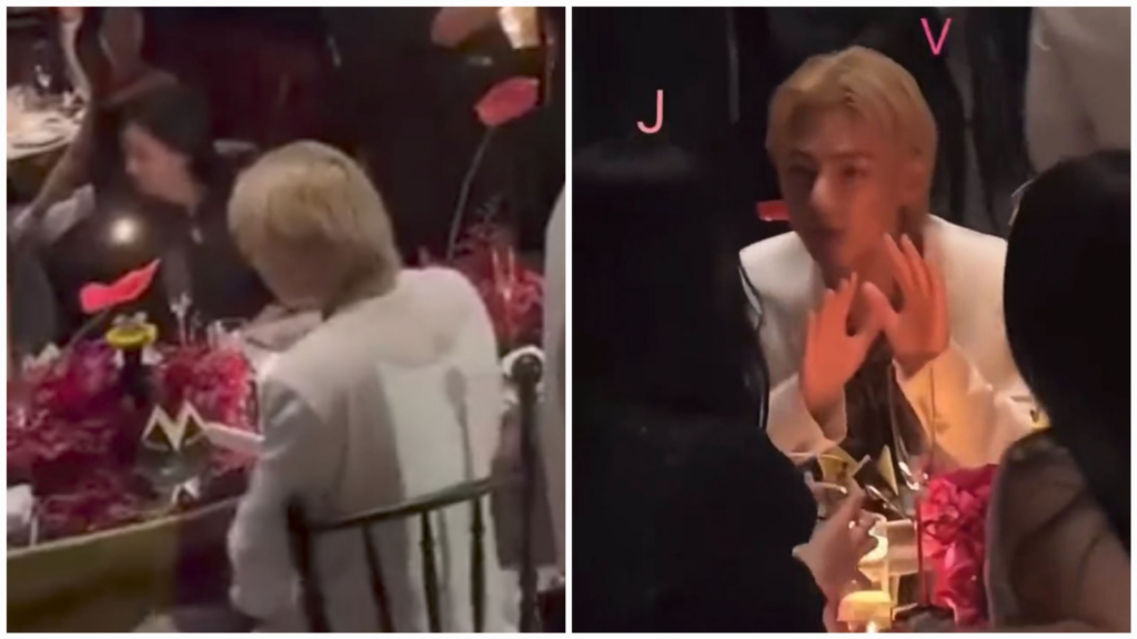 BTS V and BLACKPINK Jisoo interaction