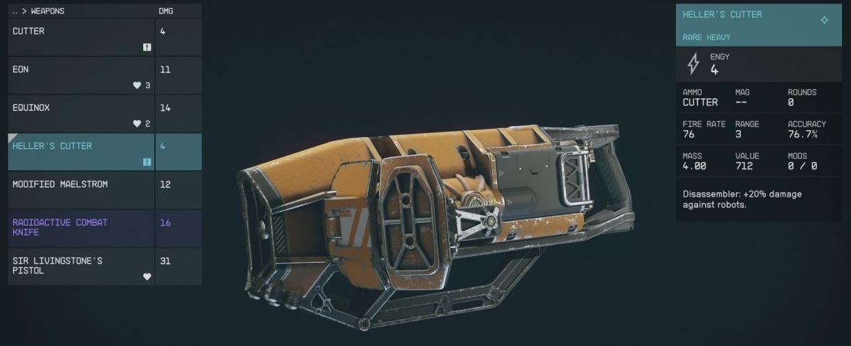 Heller’s Cutter Starfield