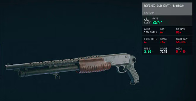 Pump Shotgun Starfield