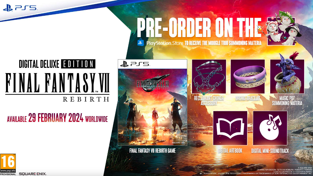 FF7 Rebirth Deluxe Pre-order