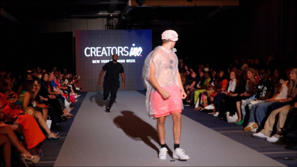 New York Fashion Week YouTuber trash bag