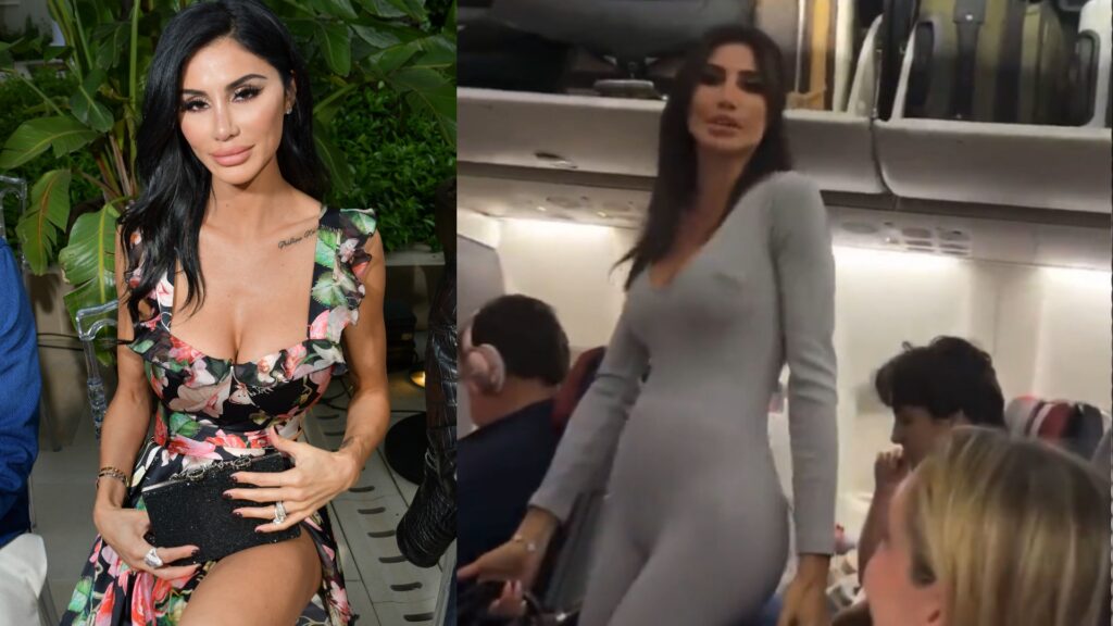 Instagram star Morgan Osman plane viral video