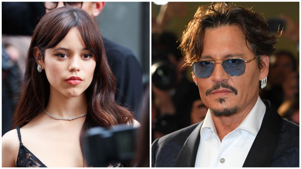 How did the rumors of Jenna Ortega and Johnny Depp begin?