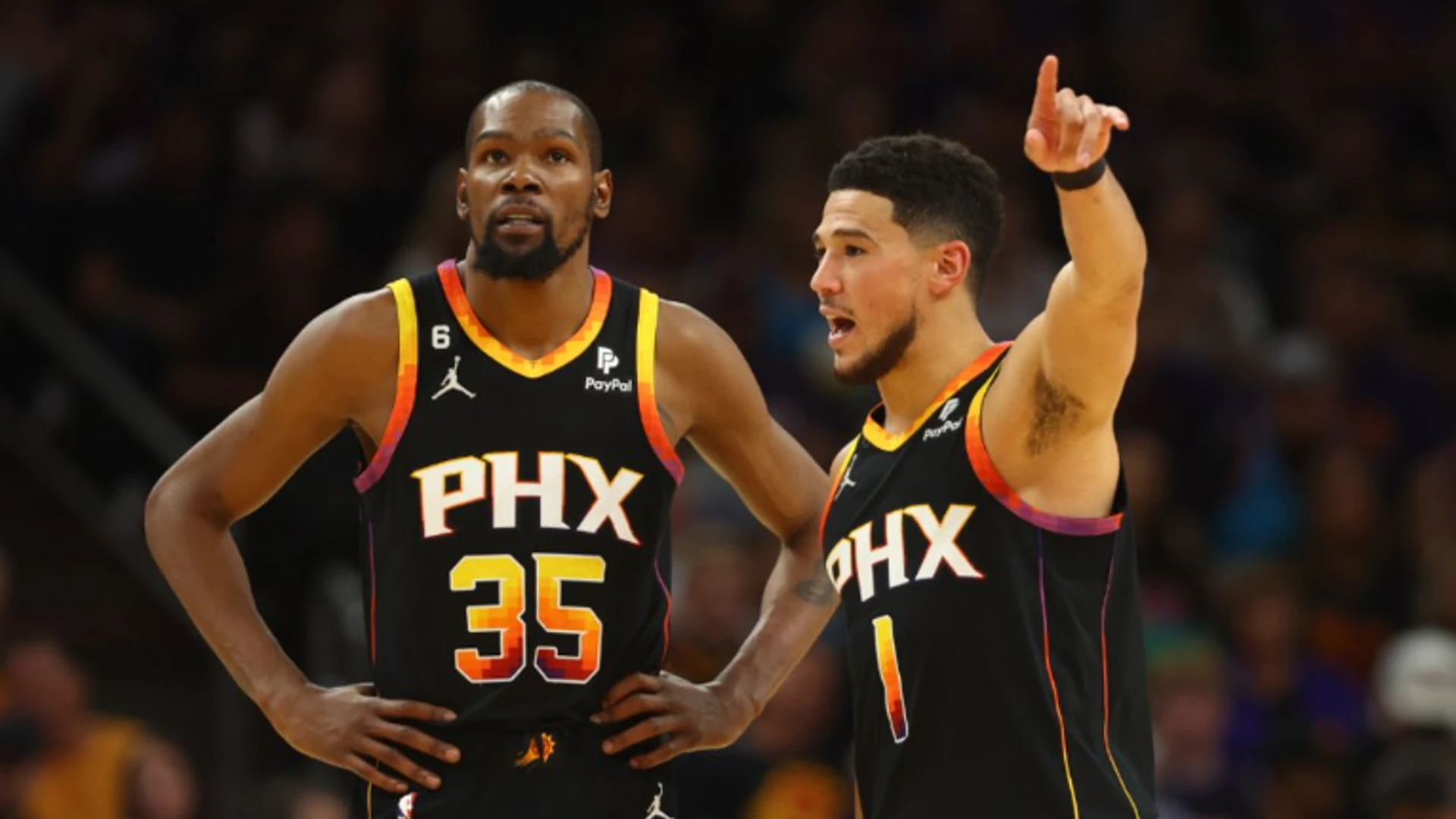 Kevin Durant and Devin Booker