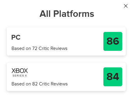 Starfield Metacritic