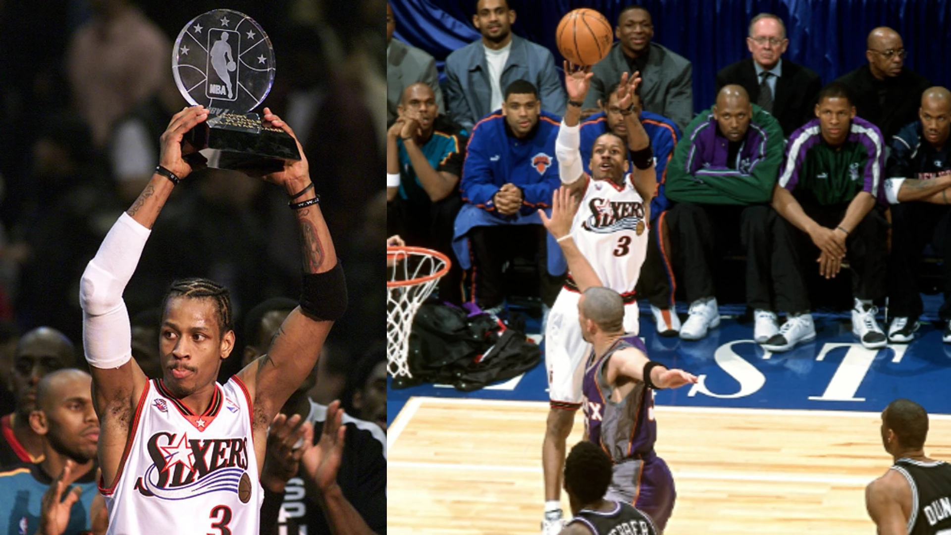 1997-2002 all star team jersey, allen iverson