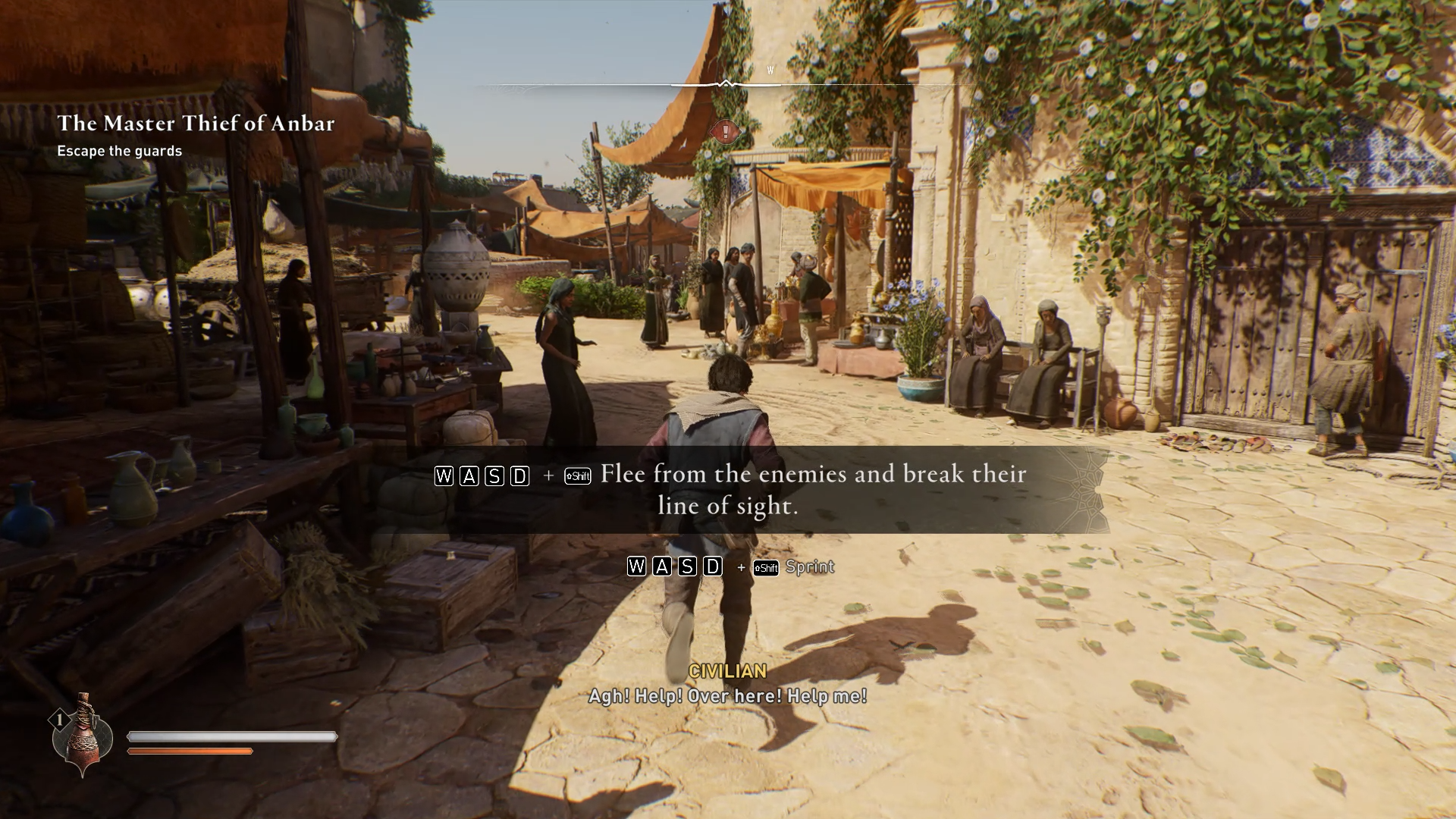 Assassin's Creed Mirage Pickpocket Fail