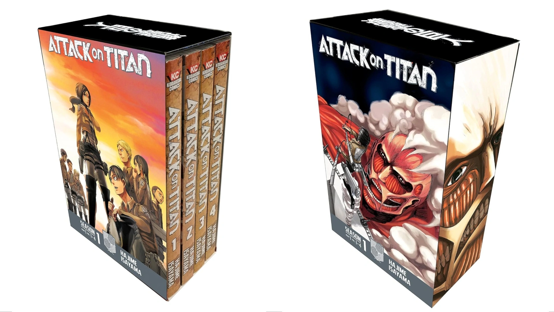 Top 10 Christmas Gift Ideas for Attack on Titan Fans, Attack on Titan Season 1 Part 1 Manga Box Set