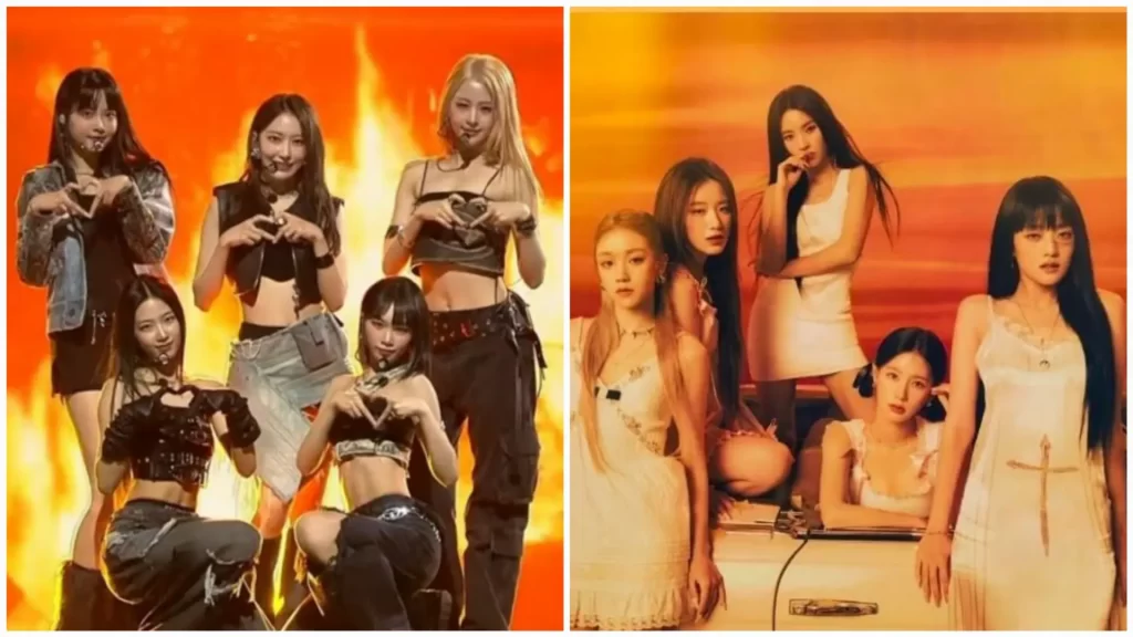 Did (G)I-DLE shade LE SSERAFIM in the EP Heat?