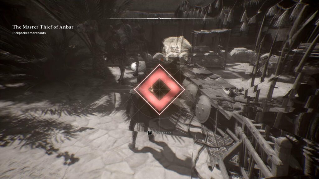 Pickpocket tutorial fail in assassin's creed mirage