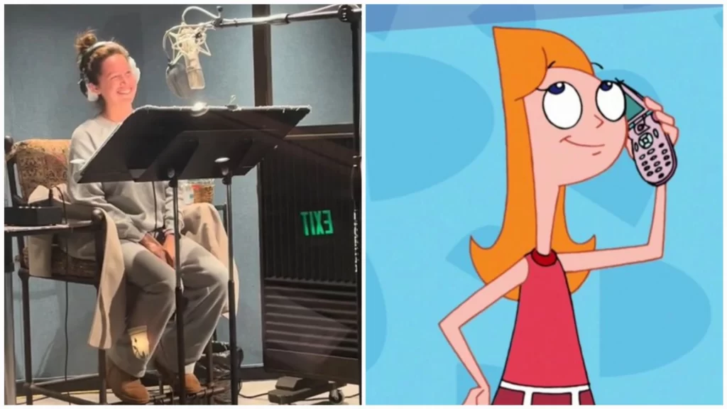 Ashley Tisdale returns to Phineas And Ferb recording studio as Candace.