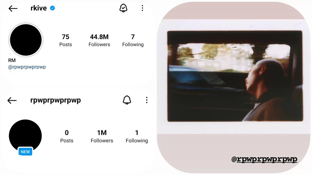 BTS RM has opened a new Instagram account