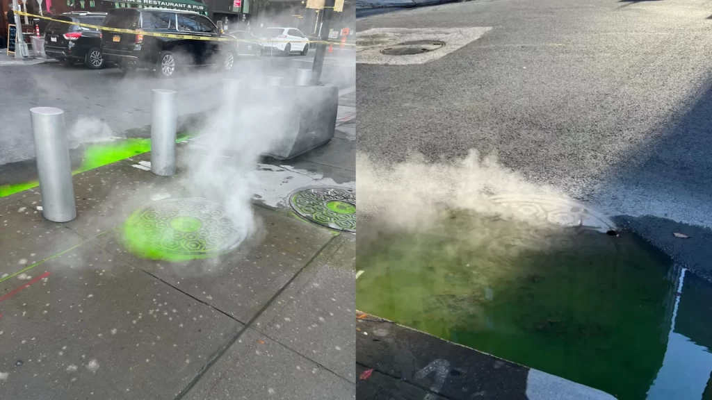 Green sludge New York City