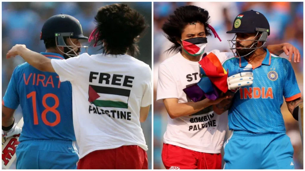 ICC World Cup finale- Pro-Palestine pitch invader is Johson Wen