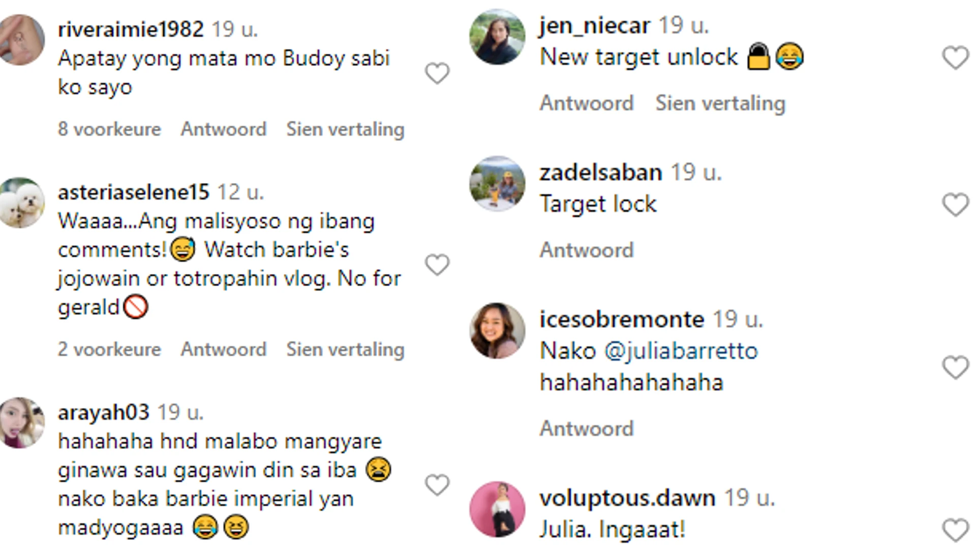 Barbie Imperial Gerald Anderson Julia Barretto - Netizens reactions 2