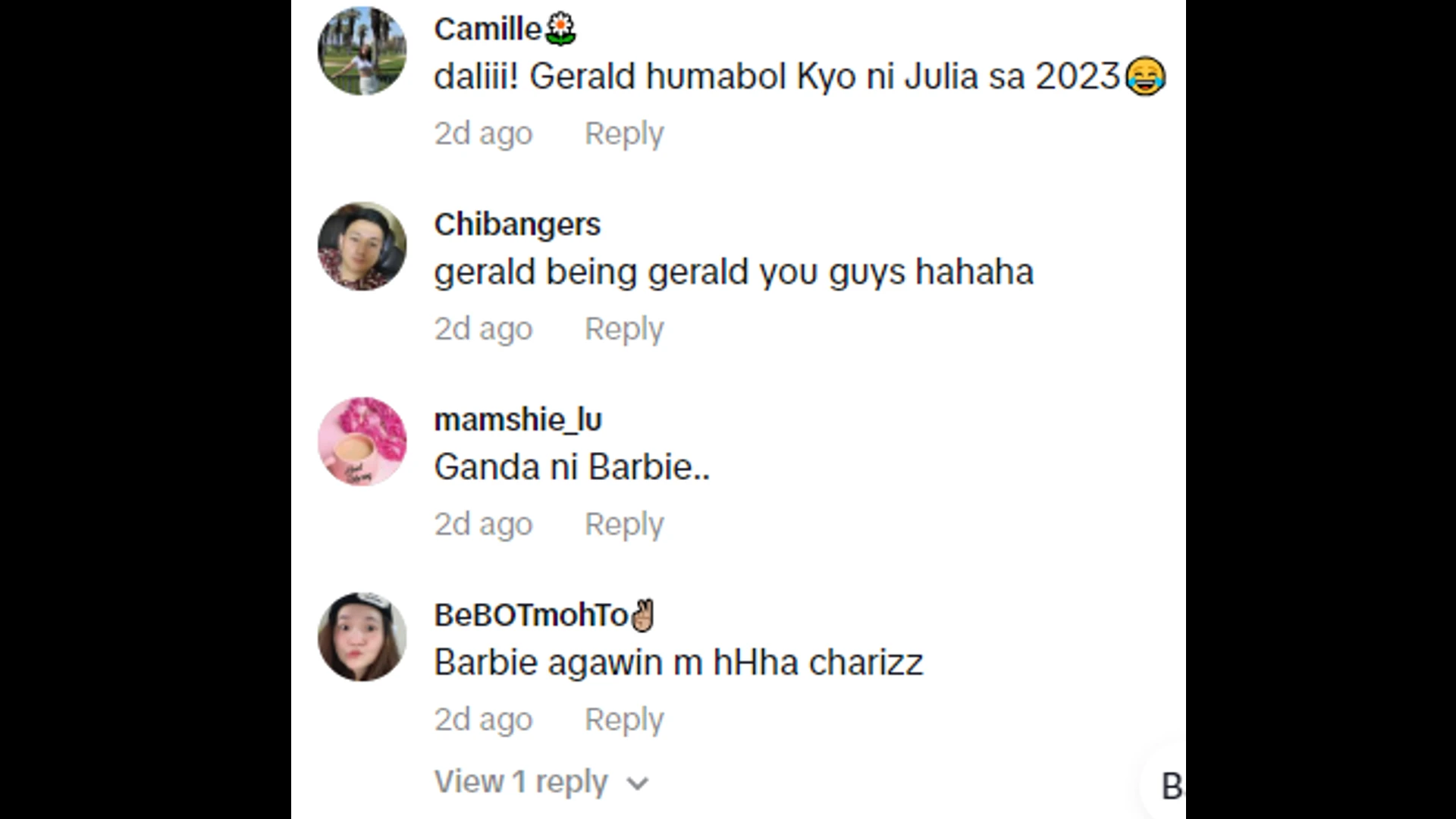 Barbie Imperial Gerald Anderson Julia Barretto - Netizens reactions 3