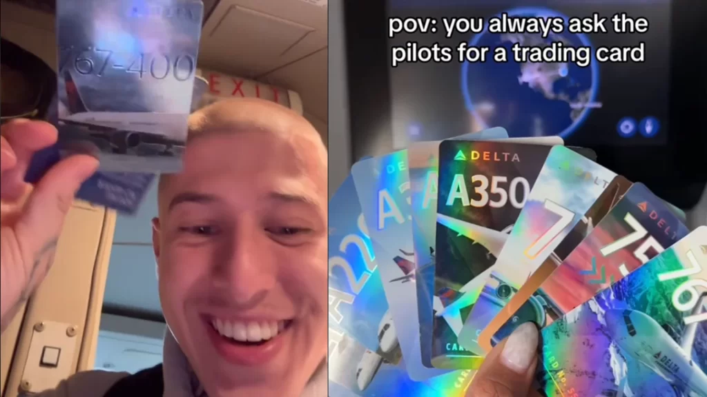 TikTok: Delta Airlines Trading Cards List - How to Get