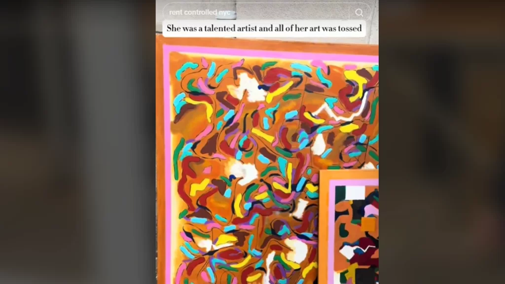 TikToker saves discarded art from NYC elderly woman's discarded belongings