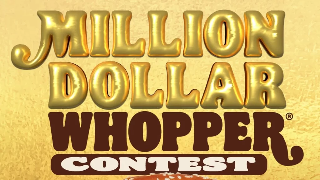 Burger King How to join the Million Dollar Whopper Contest
