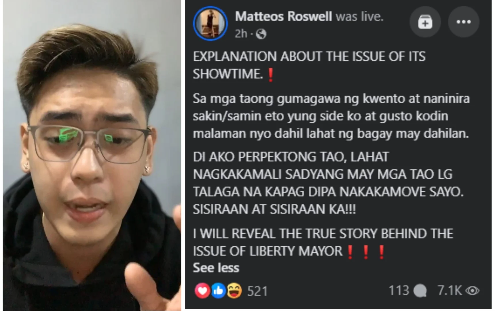 Expecially for You Roswell Matteos Statement