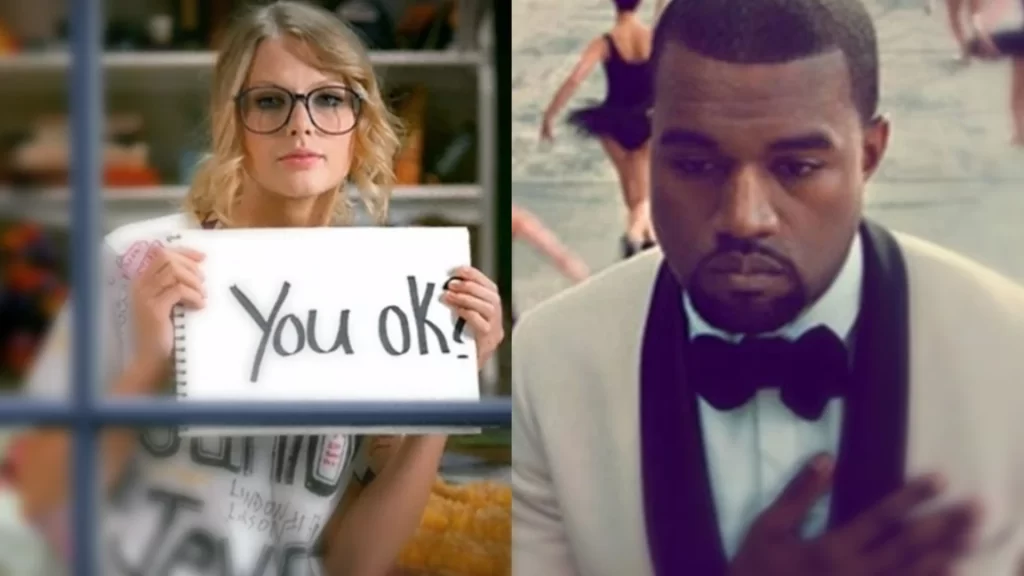 Photo of Kanye West and Taylor swift (early careers)