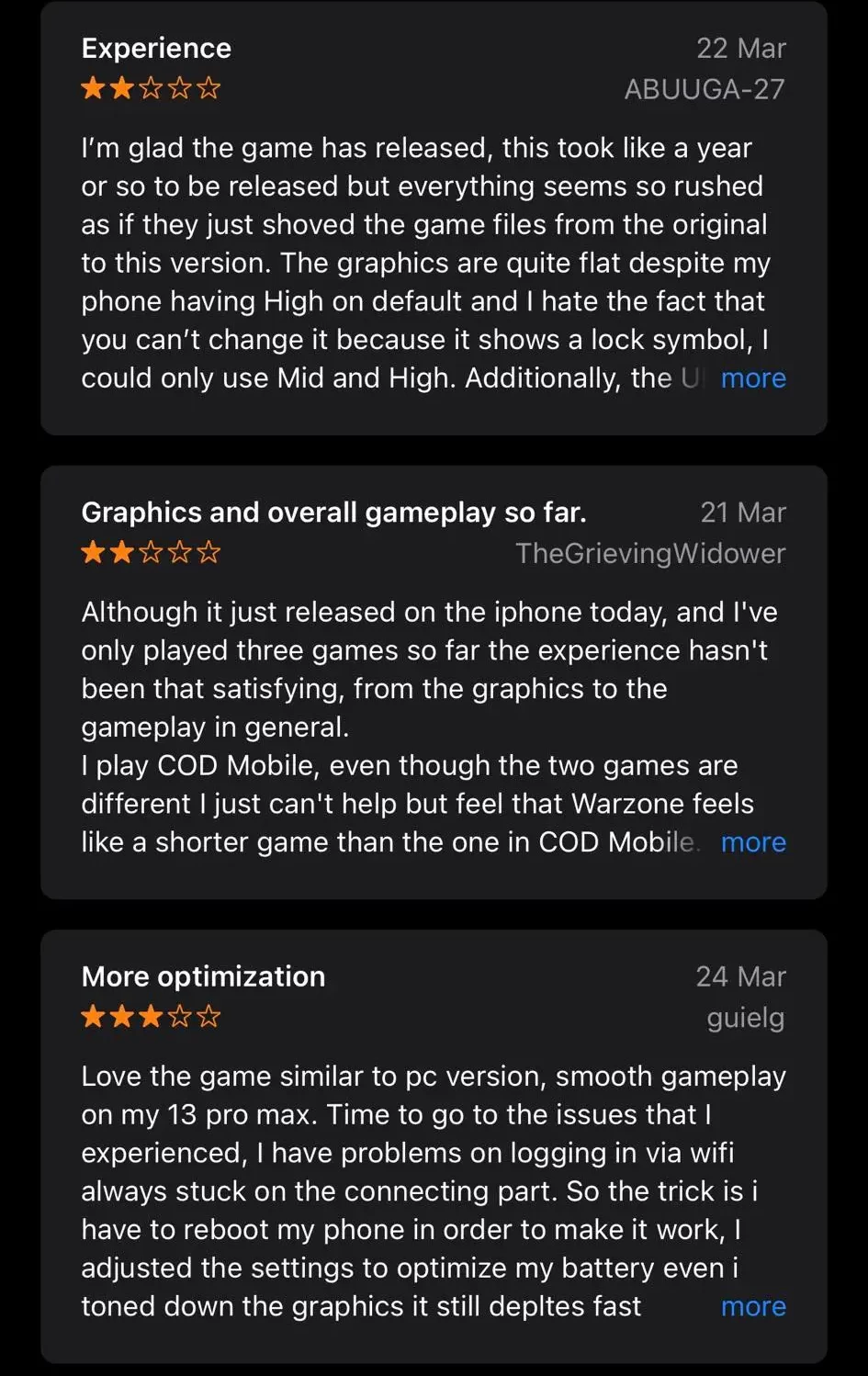 Warzone Mobile Issues: Players Share Their Experiences