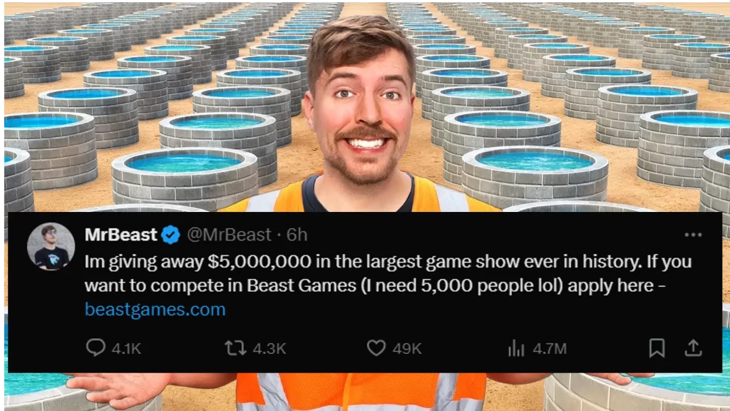 "I'm giving away $5,000,000" MrBeast: BEAST GAMES | How to Join