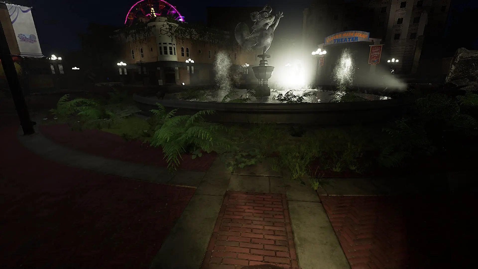 Indigo Park fountain area