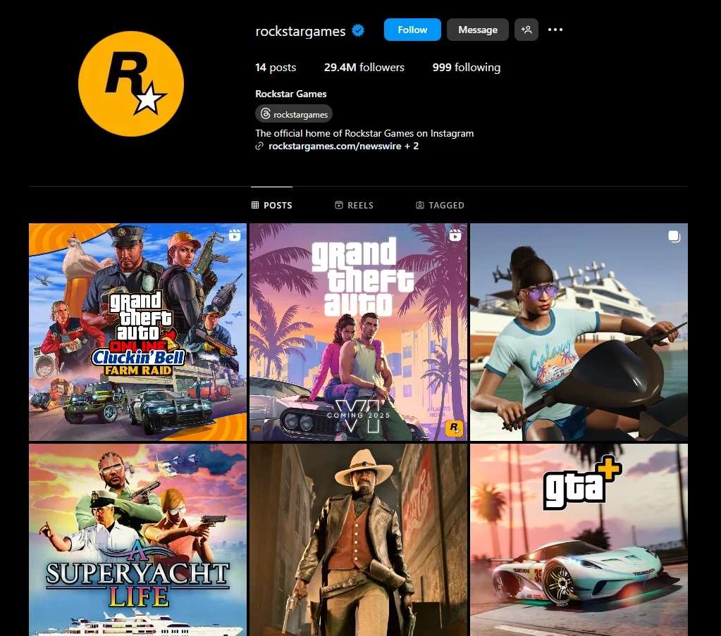 Rockstar Games Instagram