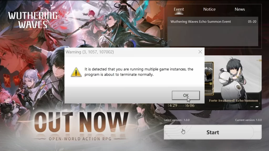 Wuthering Waves: Fix "Multiple Game Instances" Error (Simple Steps)