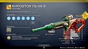 Destiny 2: The Final Shape – Exotic Khvostov | How to get