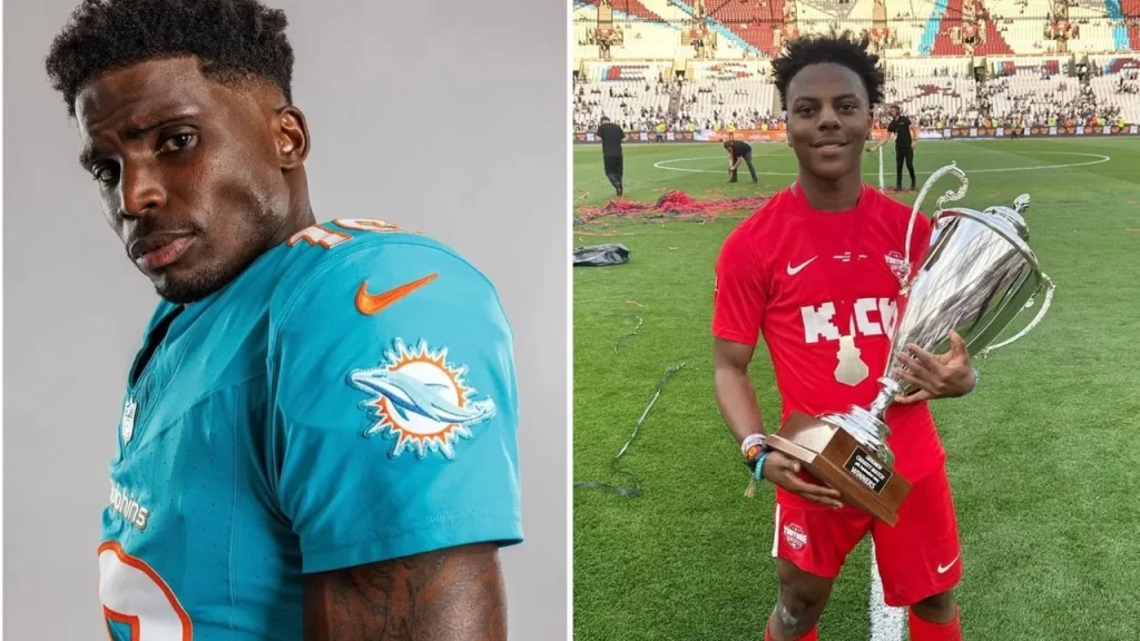 Tyreek Hill(left) and IShowSpeed (right)