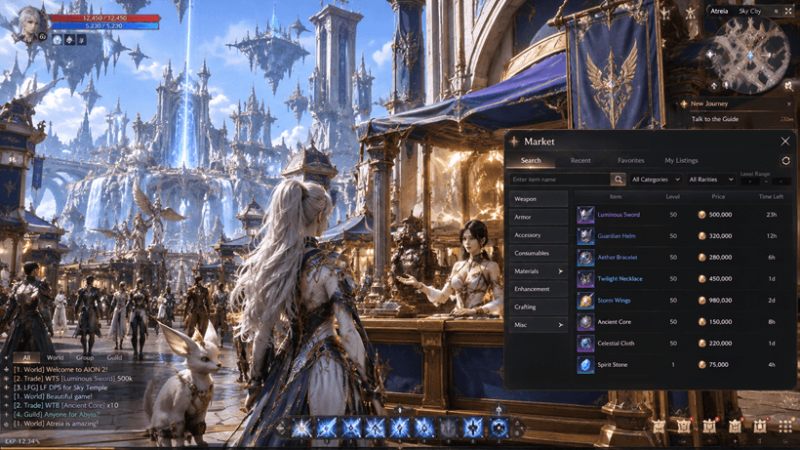 Earn points in AION 2 Kinah